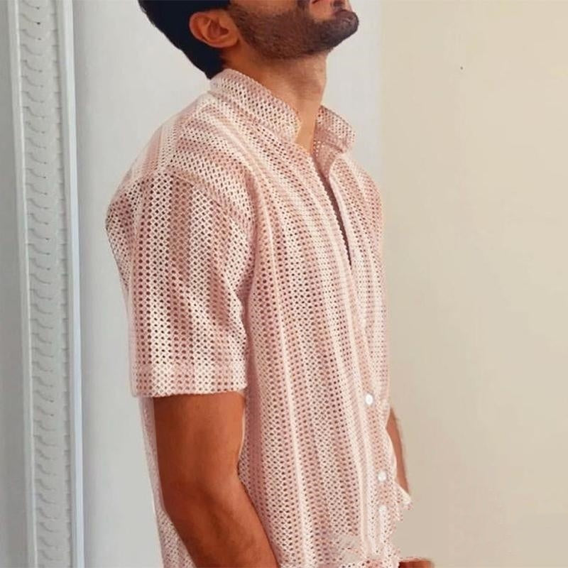 Waffle Cool Men's Shirt Hole