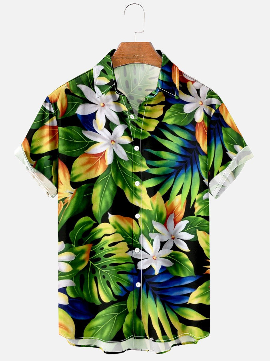 Summer Flower Pattern Seaside Shirt