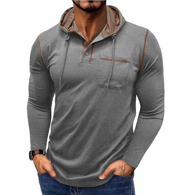 Men's Long-sleeved Hooded