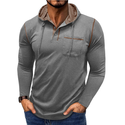 Men's Long-sleeved Hooded