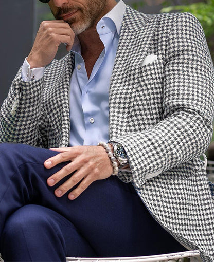 Elegant Men's Two-button Large Pocket Suit Jacket