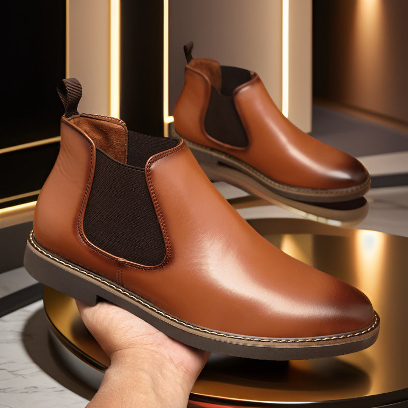 Men's British Style Leather Boots