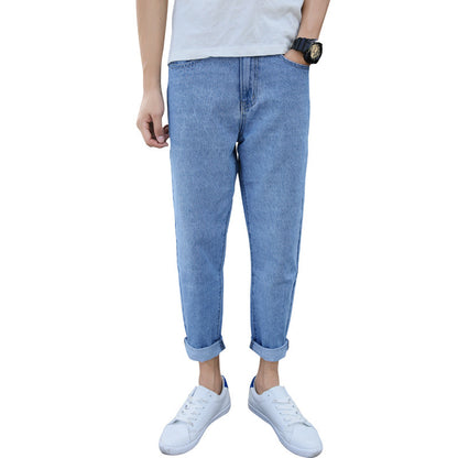 Loose Straight Fashion Brand High-end Small Harem Jeans
