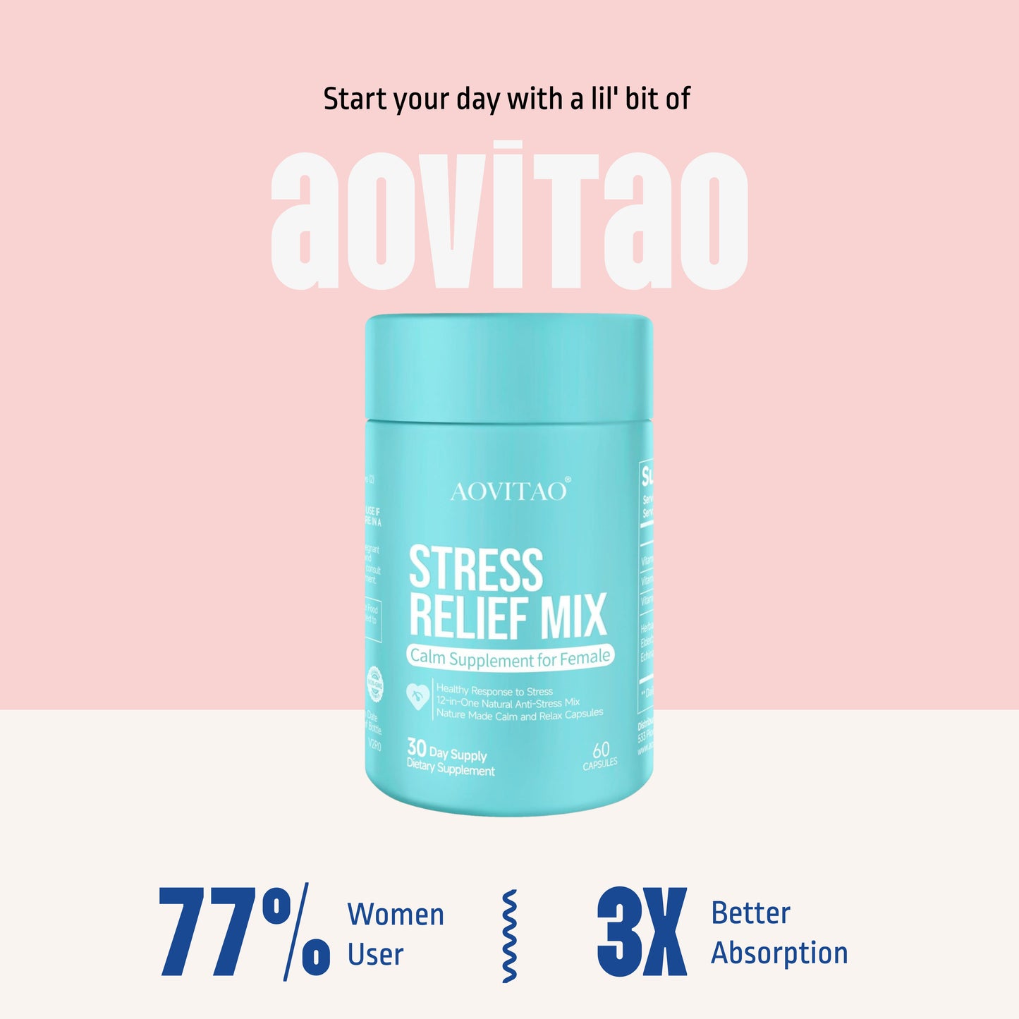 Women Supplement Stress Relief, Focus & Relax Pill