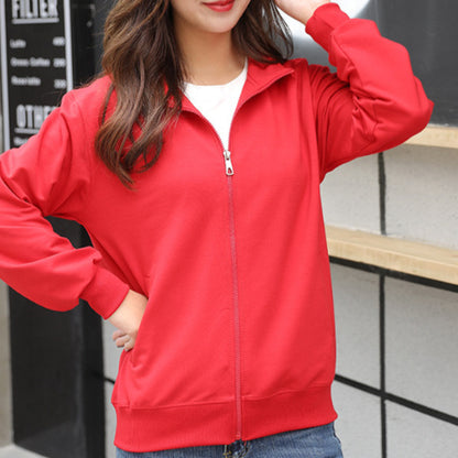 Stand Collar Women's Sweater Sweatshirt