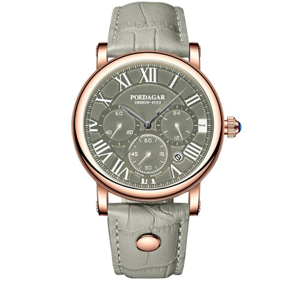 Multifunctional Fashion Quartz Watch thin Belt