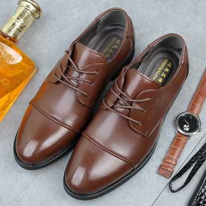 Formal Wear Leather Shoes Breathable Lace Up