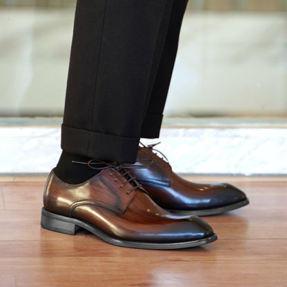 Vintage Fashion Square Toe Leather Shoes