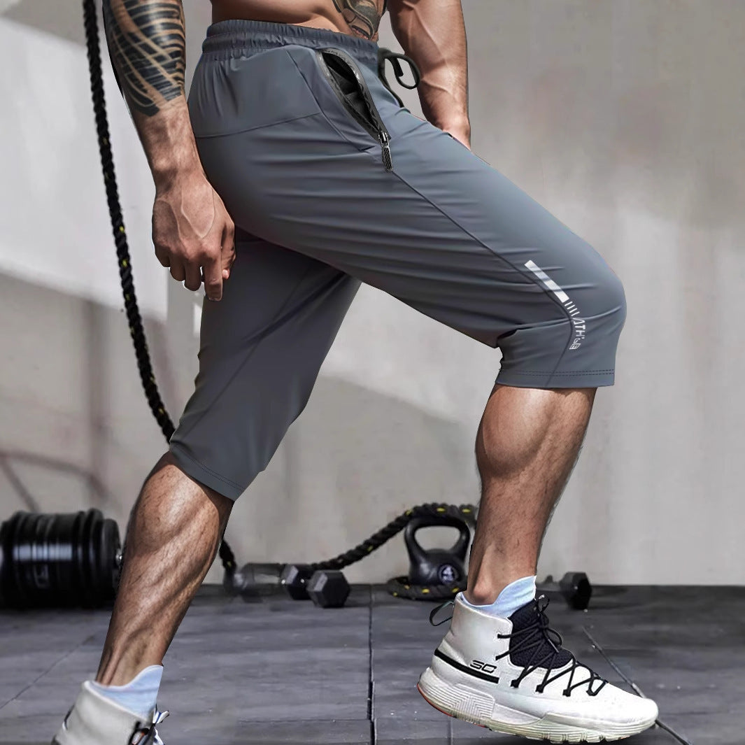 Men's Sports Cropped Quick-drying Pants