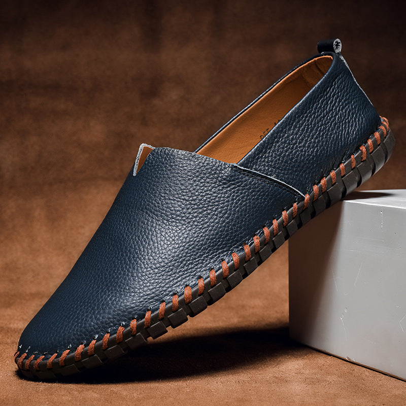 Beautiful Men's Gommino Layer Leather Slip-on