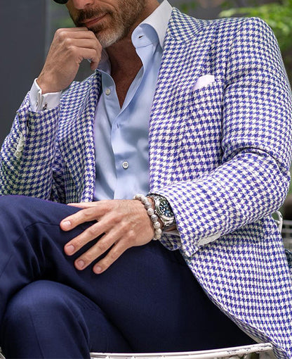 Elegant Men's Two-button Large Pocket Suit Jacket