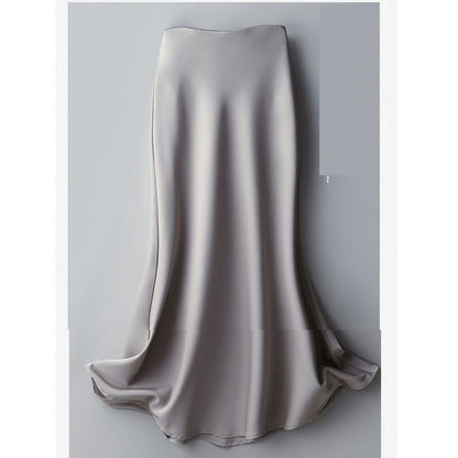 Elastic Waist Slimming Large Hem Skirt