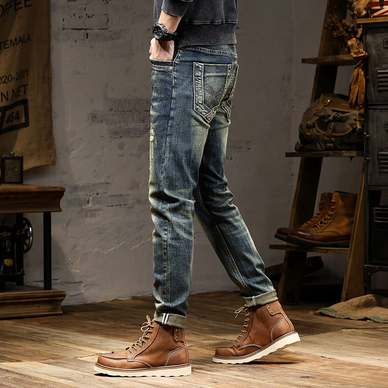 Men's High-end Nostalgic Stretch Jeans