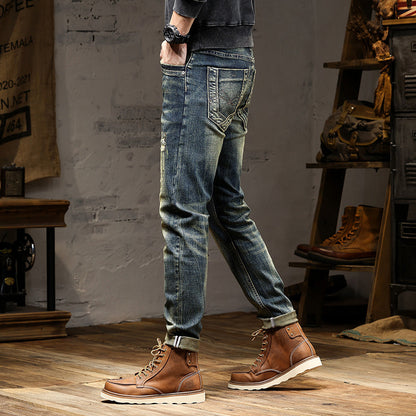 Men's High-end Nostalgic Stretch Jeans