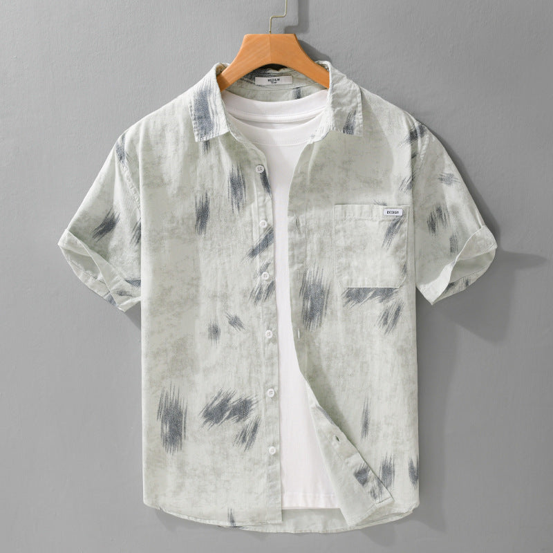 Menswear Simple All-matching Sleeve Shirt