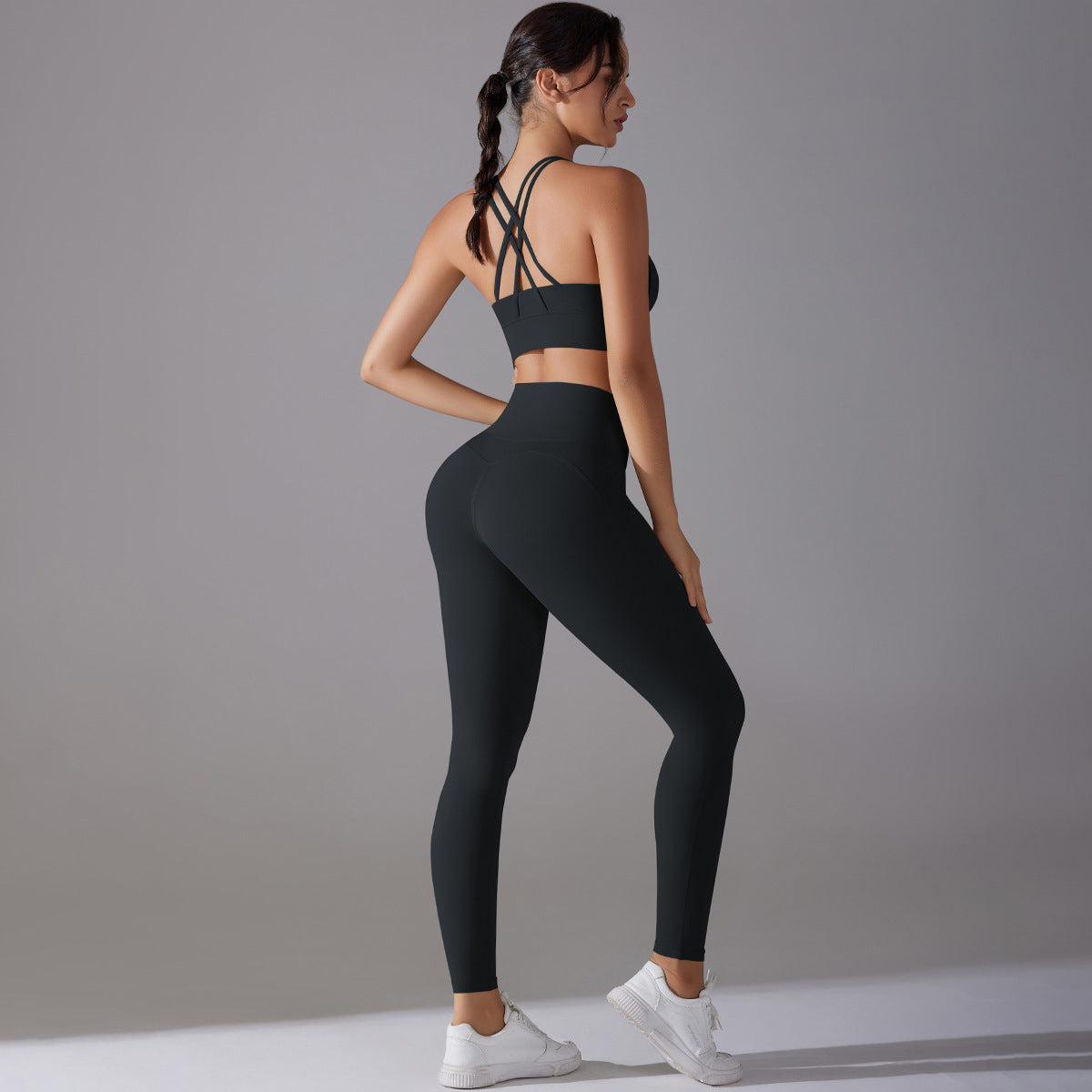 Women Suit Fitness Pants Two-piece Set