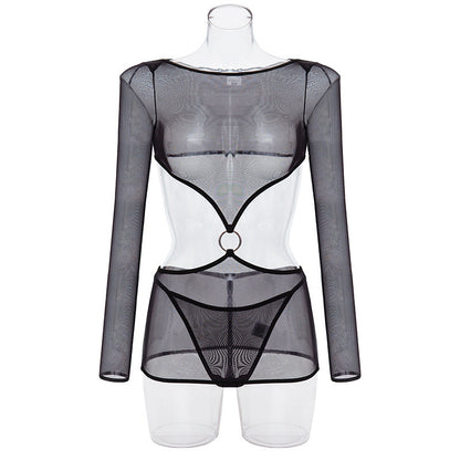 New Sheer Mesh Underwear Two-piece