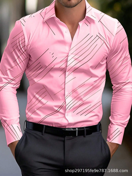 Diagonal Striped Shirt