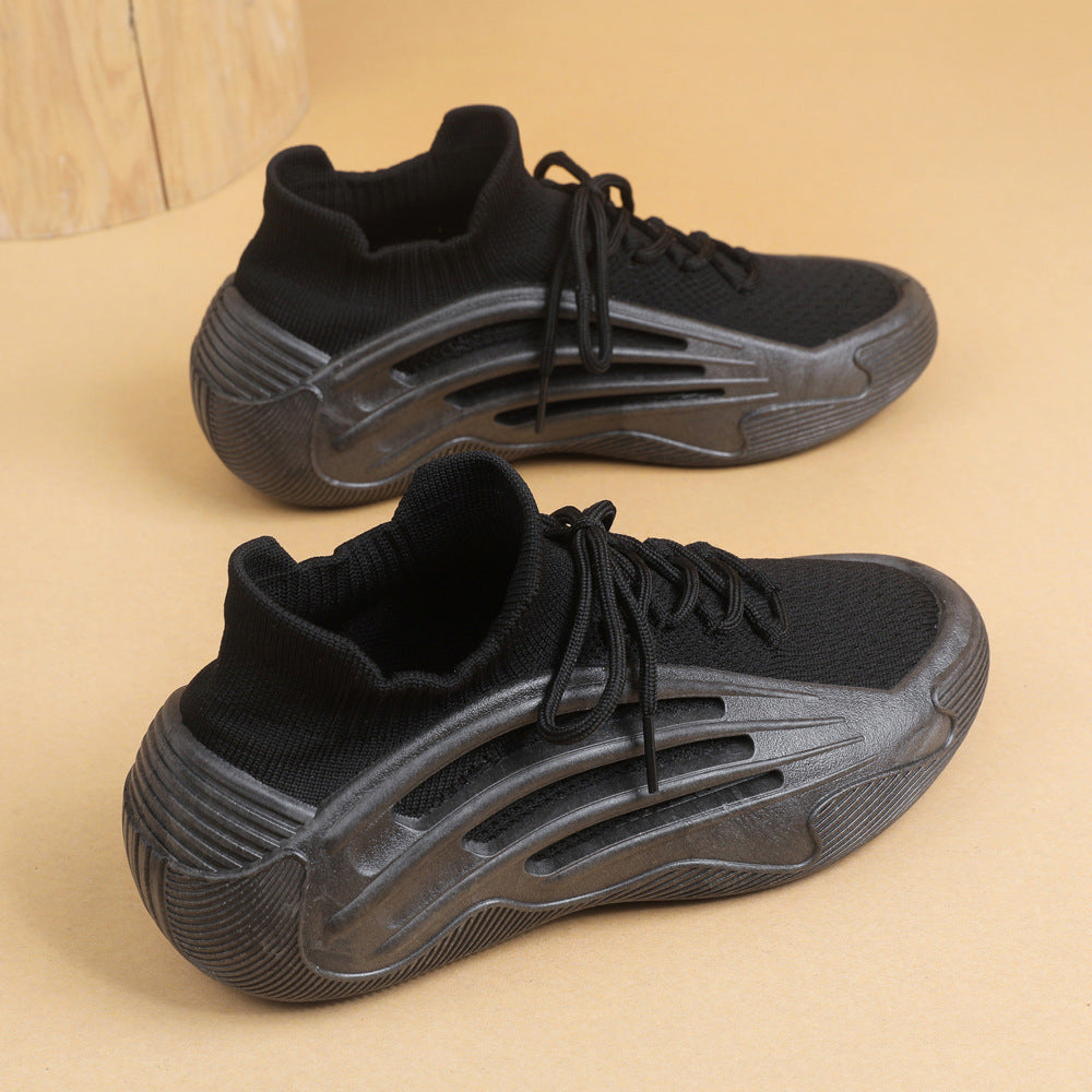 Ladie's Flat Soft Bottom Stretch Sock Shoes