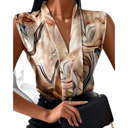Sleeveless Top Shirt Women