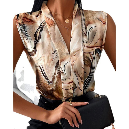 Sleeveless Top Shirt Women