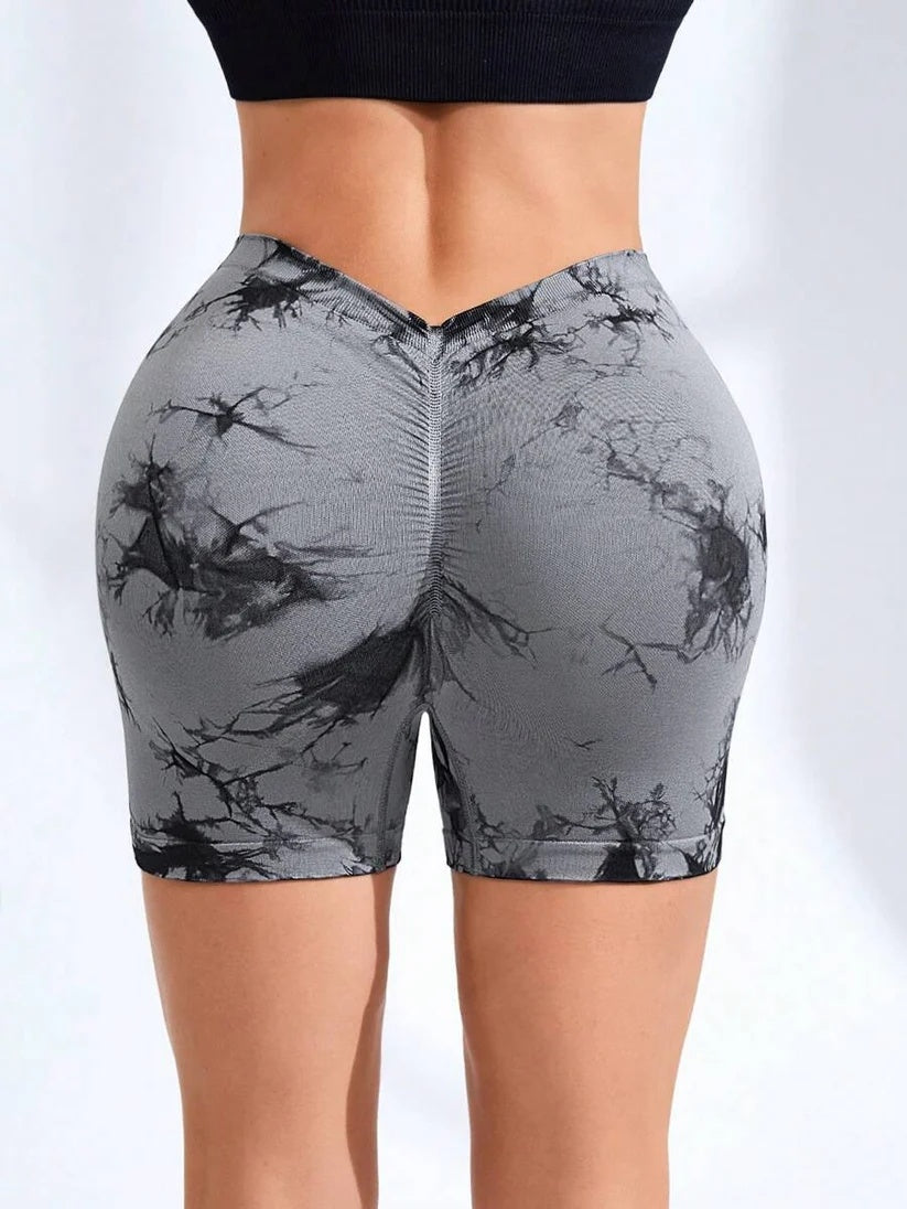 Women's Tie Dye High Waist Fitness