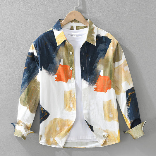 Fashionable All-matching Artistic Loose Shirt