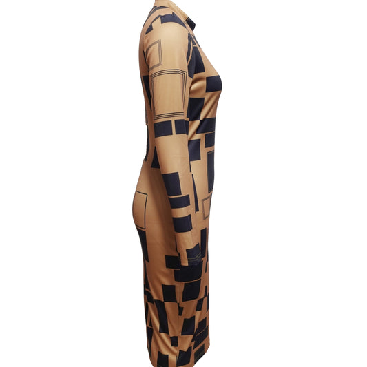 Nice Block Splicing Dress