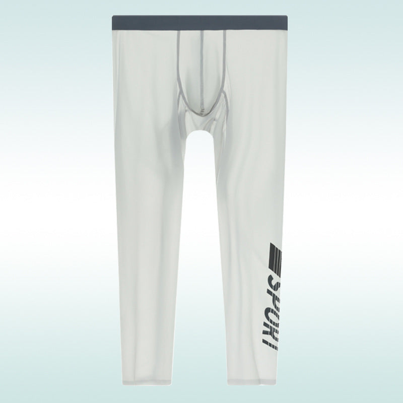 Ice Silk High Elastic Seamless Tight thin Pants