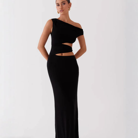 Women's Hollow-out Midriff Sheath Dress