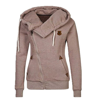 Ladie'sCardigan Side Zipper Hoodie