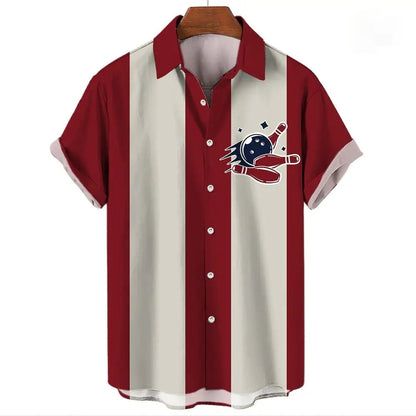 Men's Hawaiian Shirt Button Short Sleeve