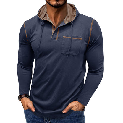 Men's Long-sleeved Hooded