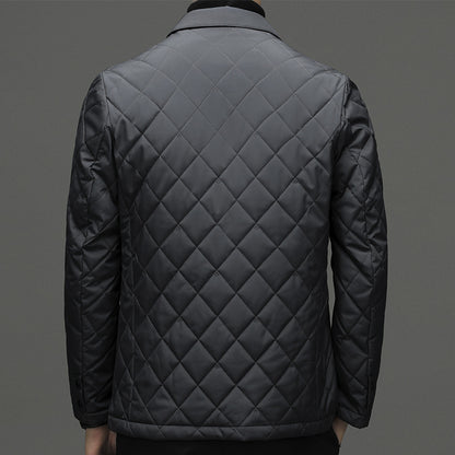 Clothing Down Men's Lapel Thick Warm Jacket