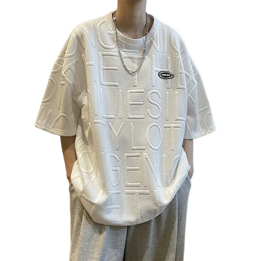 Three-dimensional Men's Sleeve Loose T-Shirt