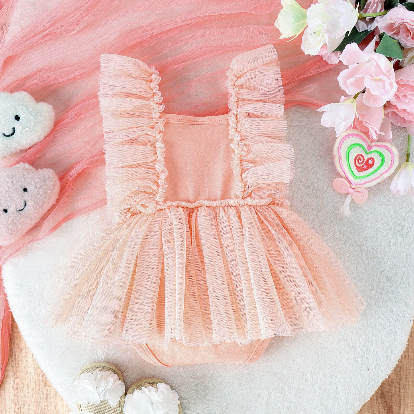 Jumpsuit Baby Net Skirt Princess Poris Dress