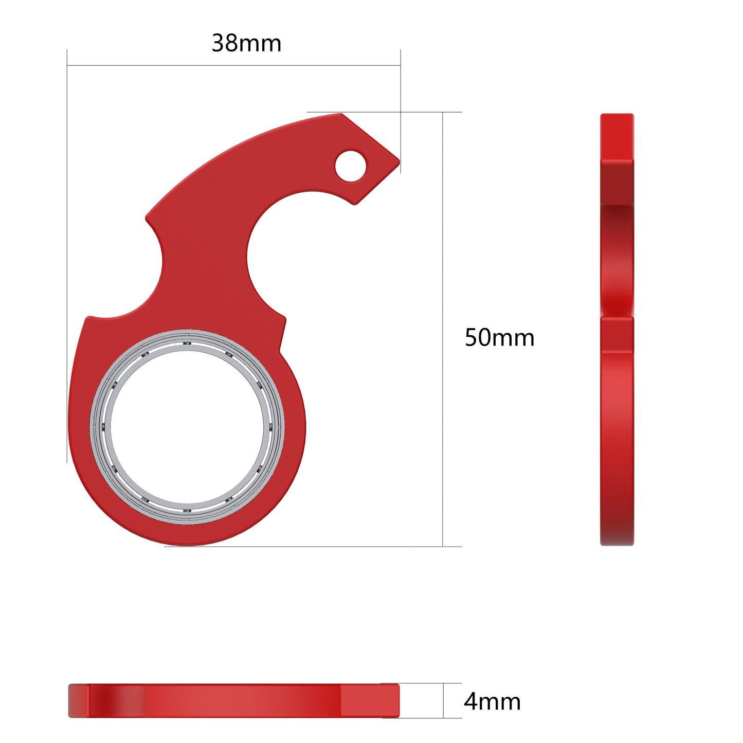 Hand Spinner Anti-Anxiety Toy Relieves Stress Finger. Keychain Bottle Opener Kids Toy