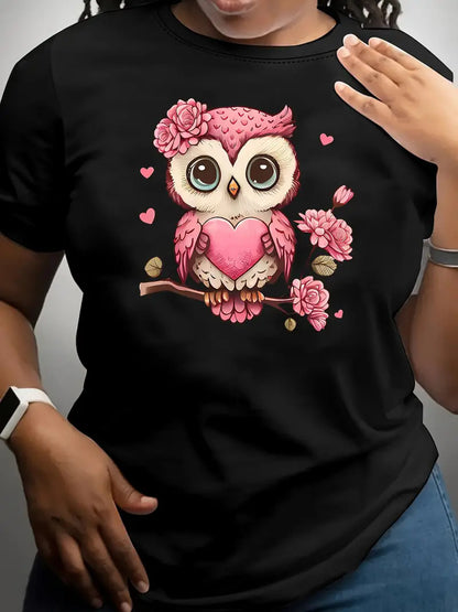 Valentine's Day Love Round Neck Women's T-shirt