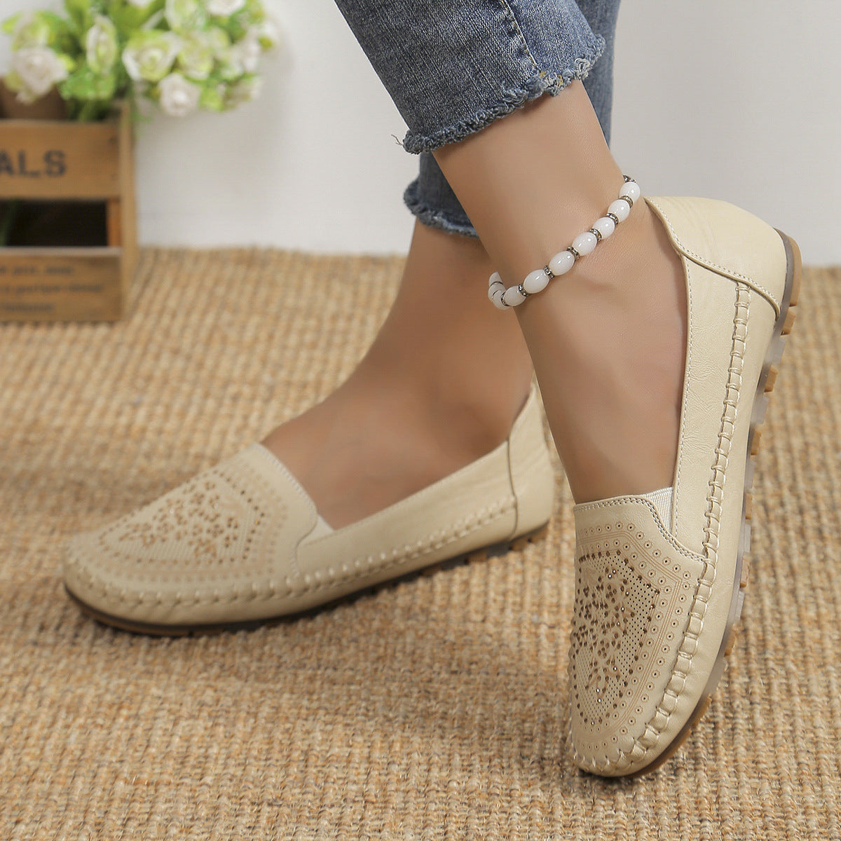 Stitching Gommino Women's Shoes