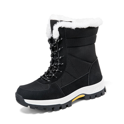 Ladie's Non-slip Waterproof Cold-proof Snow Boots Cotton-padded