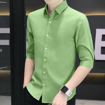 Slim-fit Half-sleeve Shirt