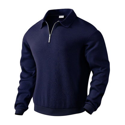 Lapel Zipper Men's Loose-fitting Sweatshirts