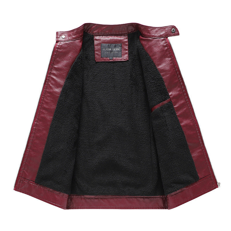 Motorcycle Leather Coat For Men