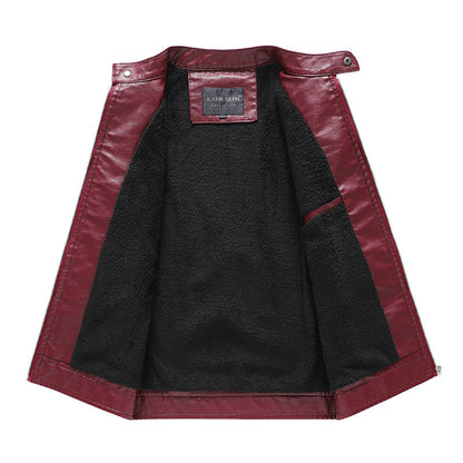 Motorcycle Leather Coat For Men