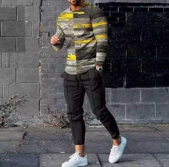 Men's Ethnic Style Long Sleeve Trousers