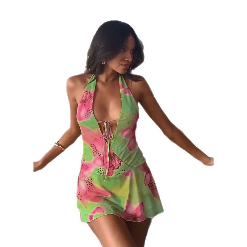 Sexy Backless Halter Style Dress