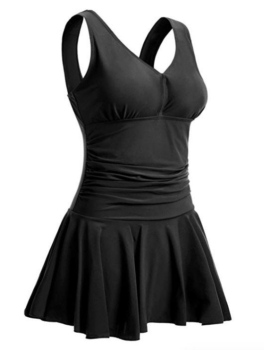 Women's Plus Size Cherry One-piece Swimsuit Dress