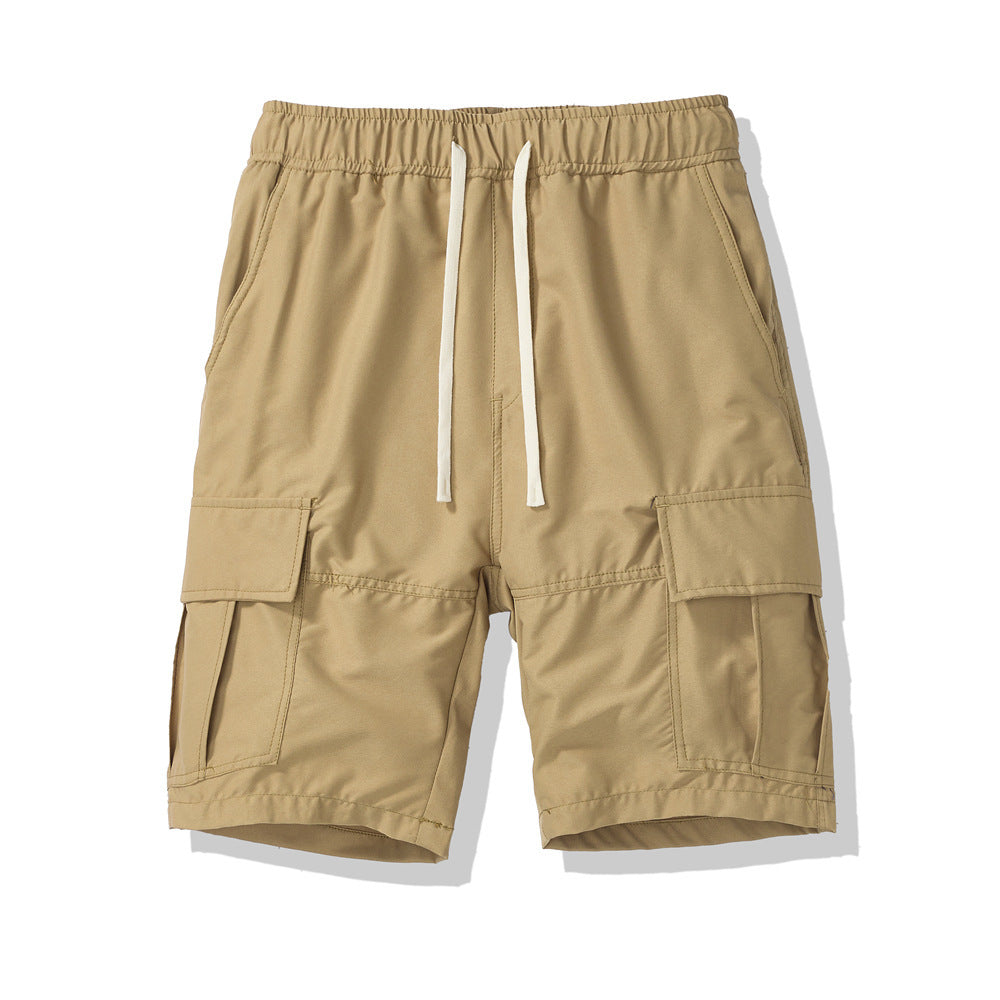 Men's Multi-pocket Loose Cropped Pants