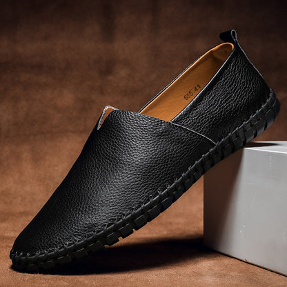 Beautiful Men's Gommino Layer Leather Slip-on