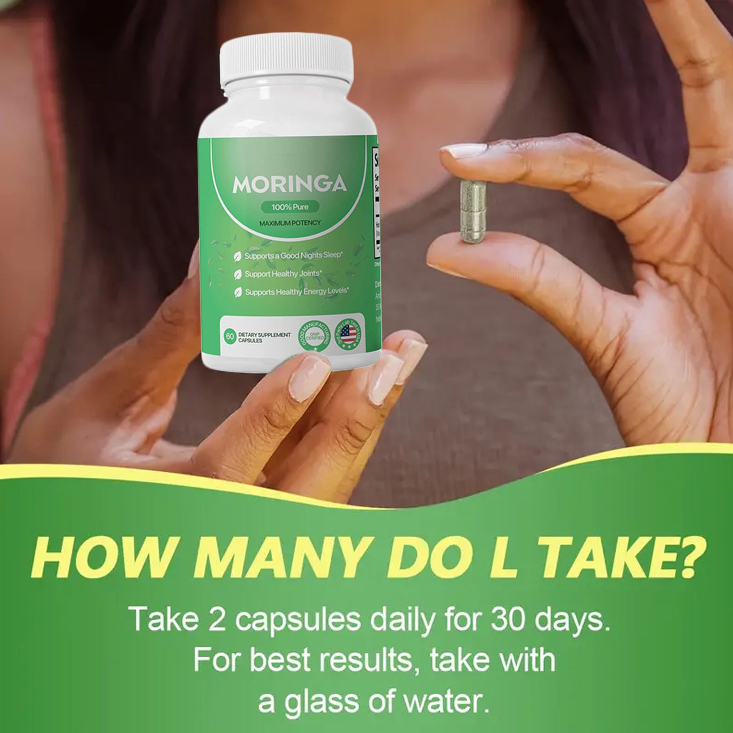 Moringa Leaf Energy, Metabolism & Immune help
